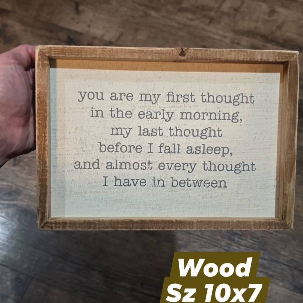 Home decor wooden sign